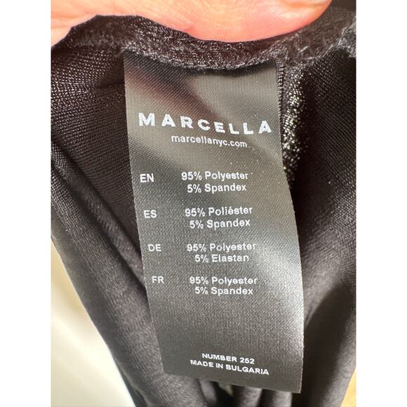 Marcella Baxter Metallic Shimmer Turtleneck Turtleneck Stretch Maxi Dress - XS - Picture 6 of 10